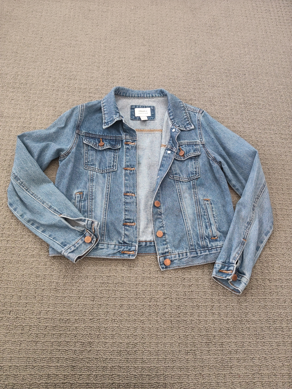 Forever 21 Light Blue Essential Denim Jacket